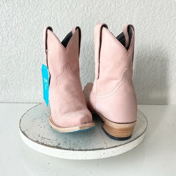 Lane EMMA JANE Womens Cowboy Bootie 7 Pink Western Cowgirl Short Ankle Boots - Picture 1 of 11